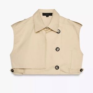 Zara Belted Trench Crop Top